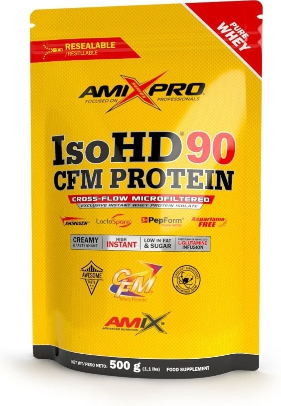 Amix Pro Iso Hd Cfm Eiwit 90 Doypack 500 Gr Smaak Koekjes-Choco-Wit-image