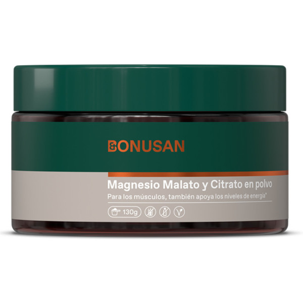 Bonusan Magnesio Malato Y Citrato Polvo 130 Gr