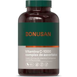 Bonusan Vitamina C-1000 Complejo De Ascorbatos 180 Comp