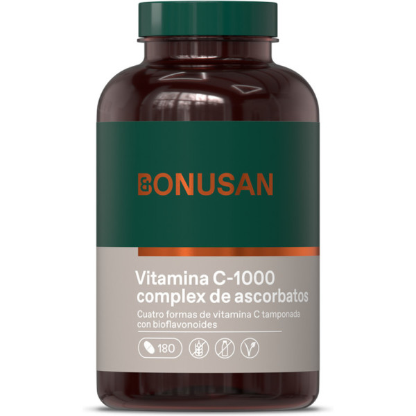 Bonusan Vitamina C-1000 Complejo De Ascorbatos 180 Comp