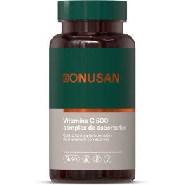 Bonusan Vitamina C-500 Complejo De Ascorbatos 90 Caps