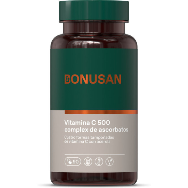 Bonusan Vitamina C-500 Complejo De Ascorbatos 90 Caps