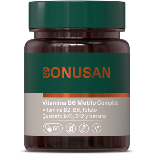 Bonusan Vitamina B6 Complejo De Metilo 60 Caps