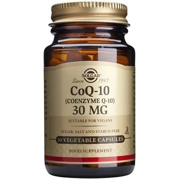 Solgar Coenzym Q10 30 mg 60 Kapseln. Gemüse