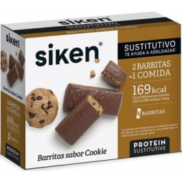 Siken Barras de Biscoito Substitutivas 8 barras x 40 gr