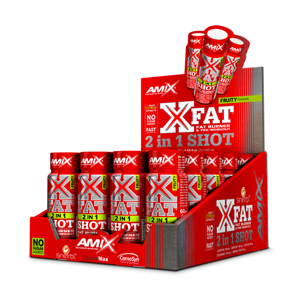Amix Xfat 2 en 1 Shot 20 flacons x 60 ml