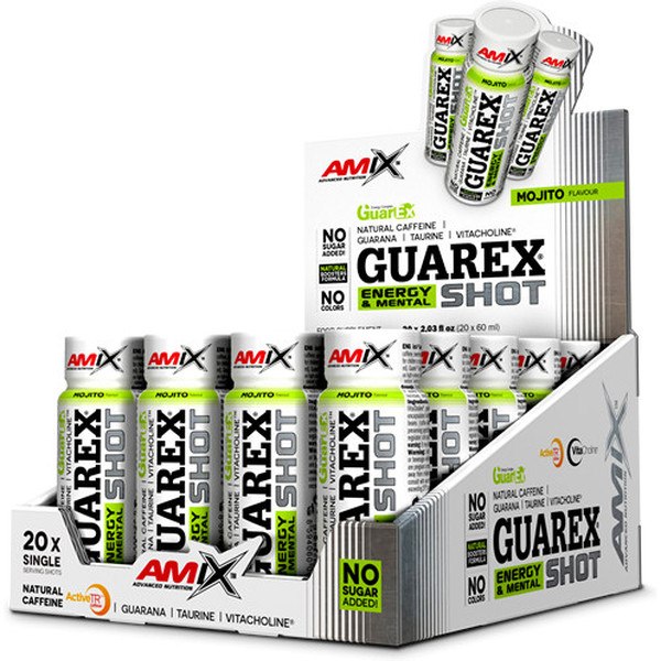 Amix Guarex Energy & Mental Shot 20 flacons x 60 ml