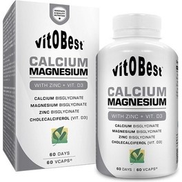 Vitobest Cálcio - Magnésio 60 Cápsulas