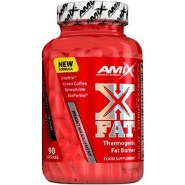 Amix X-Fat Thermogenic 90 Capsules Supplément thermogénique - Contient du guarana et de la caféine.