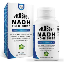 Vitobest Nadh + D-ribose 60 cápsulas vegetais