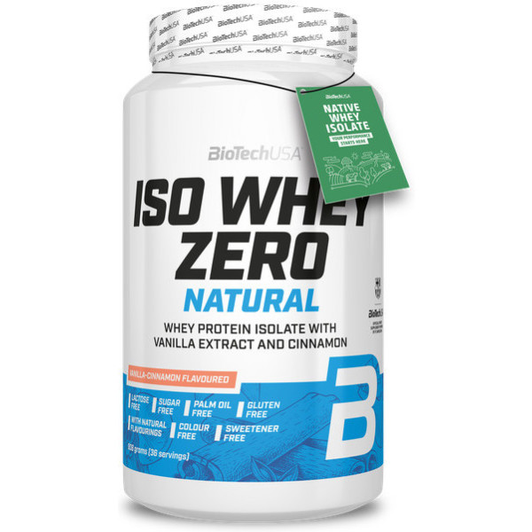 Biotech Usa Iso Whey Zero Sin Lactosa Natural 908 Gr