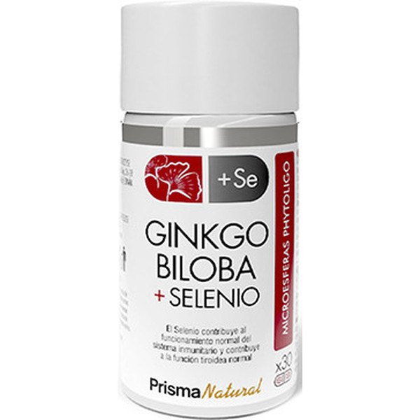 Prisma Natuurlijke Ginkgo Biloba + Selenium Microsferen 30 caps