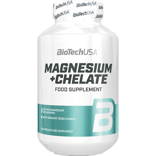 BiotechUSA Magnesium Chelate - Chelatisiertes Magnesium 60 Kapseln