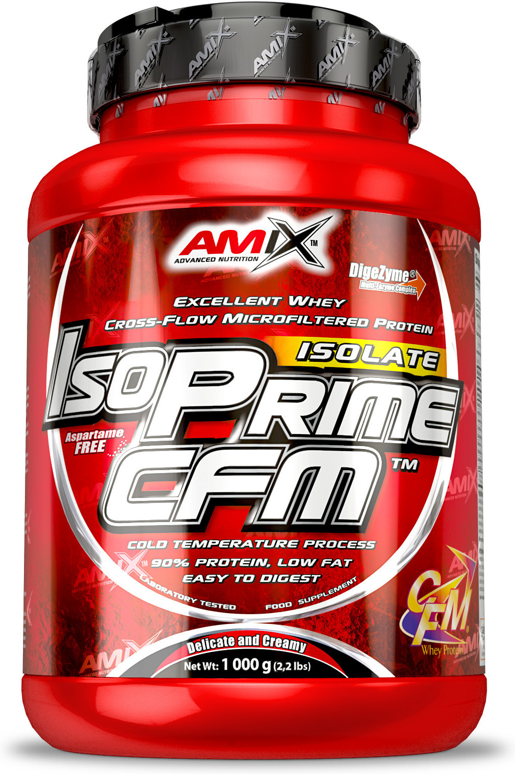Amix IsoPrime CFM Isolate Protein 1 Kg - Contiene Enzimas Digestivas, ProteÃ­nas para Aumentar Masa Muscular Sabor Cookies-Cream-image