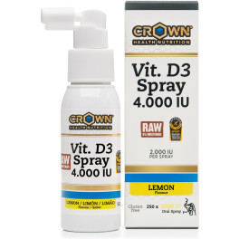 Spray vitamine D3 Crown Sport Nutrition 4 000 UI brut 250 ml