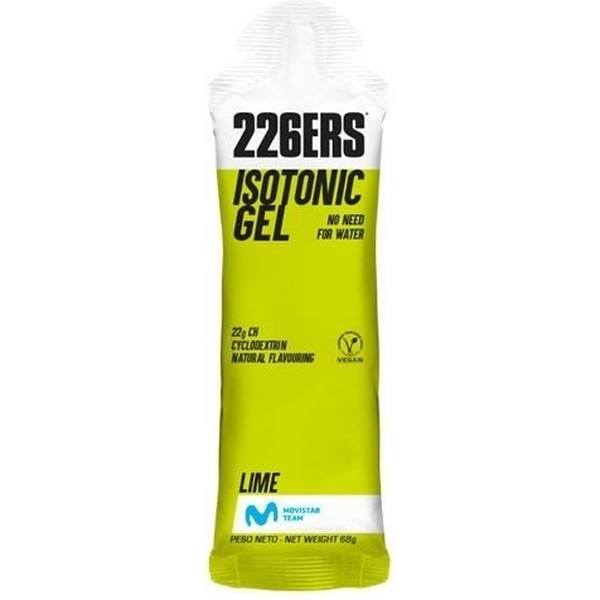 226ERS ISOTONIC GEL 24 gels x 60 ML : Isotonic Energy Gel - Sans Gluten - Vegan - Avec Cyclodextrine, Arômes Naturels et Stevia - Vraiment Isotonique