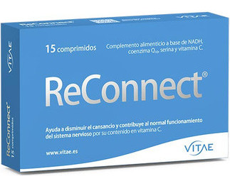 Vitae Reconnect 15 Comprimidos | Nadh, Coq10, Serina, Vitamina C | Mejorar El Rendimiento | Memoria | ConcentracióN | Aprendizaje | Fatiga Mental-image