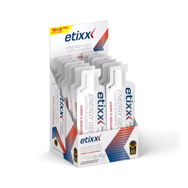 Etixx Energy Gel - Ginseng y Guarana 12 Geles x 50 Gr