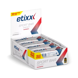 Etixx Energy Sport Bar Frutos Rojos 12 Unidades De 40g