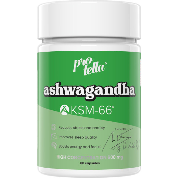 Protella Ashwagandha Ksm 66 600 mg 60 cápsulas