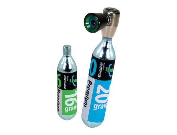 Genuine Innovations Co2 Air Chuck Elite Bike Tire Inflator (16g + 20g)