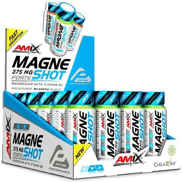 Amix Performance MagneShot Forte 375 milligram 20 injectieflacons x 60 milliliter