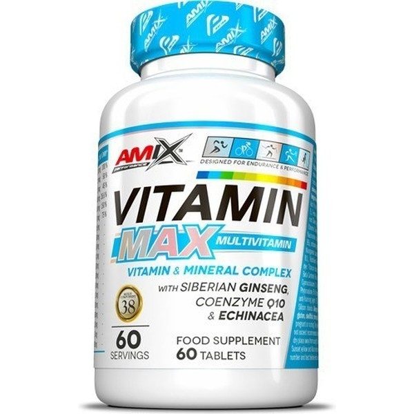 Amix Performance VitaMax Multivitamine 60 Tabletten - Bevat Vitaminen en Mineralen / Compleet Vitamine Complex