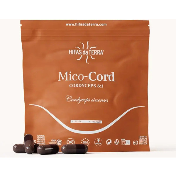 Hyphae Da Terra Mico-cord+vit C Doypack 60 Cápsulas