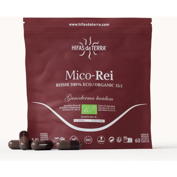 Hyphae Da Terra Mico-rei + Vit C Eco Doypack 60 Cápsulas