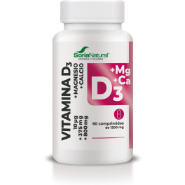 Soria Natural Vitamine D3+mg 60 Comprimés Lib.
