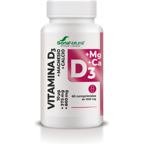 Soria Natural Vitamina D3+mg 60 Compresse Sostenuto Lib.