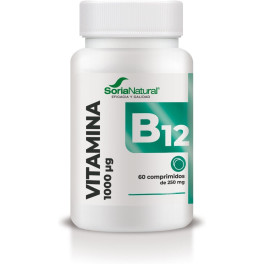 Soria Natuurlijke Vitamine B12 1000mg 60 Comp Vegan