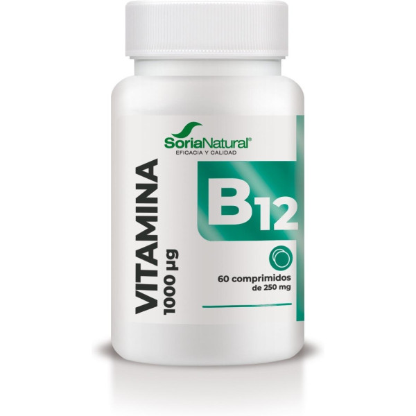 Soria Natural Vitamina B12 1000mg 60 Comp Vegan