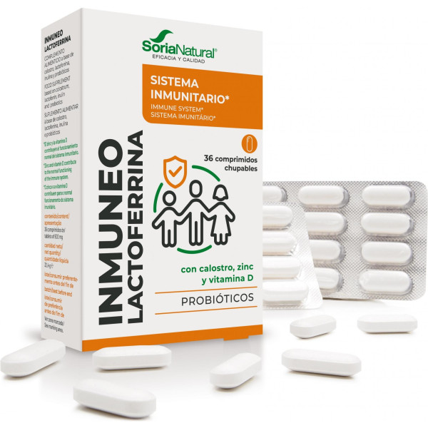 Soria Natural Inmuneo Lacotoferrina 36 Comp Mastic
