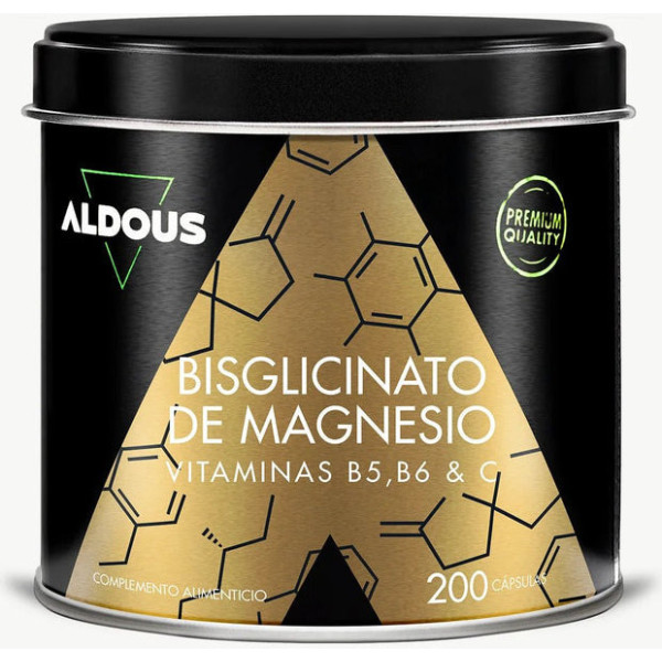 Aldous Bio Bisglicinato De Magnesio Con Vitamina C B5 Y B6 200 Caps