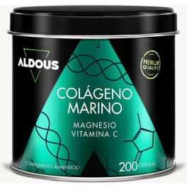 Aldous Bio Pure Collagène Hydrolysé avec Magnésium et Vitamine C 200 Capsules