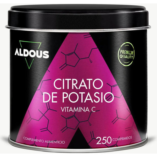 Aldous Bio Citrato De Potasio 3705 Mg Con 80mg De Vitamina C 250 Comp