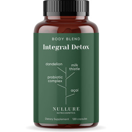Nullure Detox Natural – Limpieza de Hígado y Colon, Salud Digestiva con Probióticos 120 caps