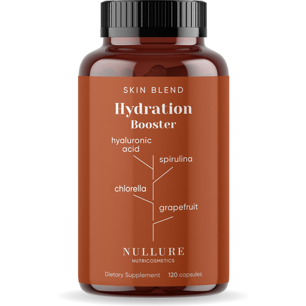 Nullure Ácido Hialurónico Complex – Hidratación Profunda, Antiarrugas con Espirulina y Chlorella 120 caps