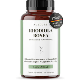 Nullure Rhodiola Rosea 200 Mg Estrés. Estado De ánimo. Energía Y Reducción Del Cansancio 120 Caps