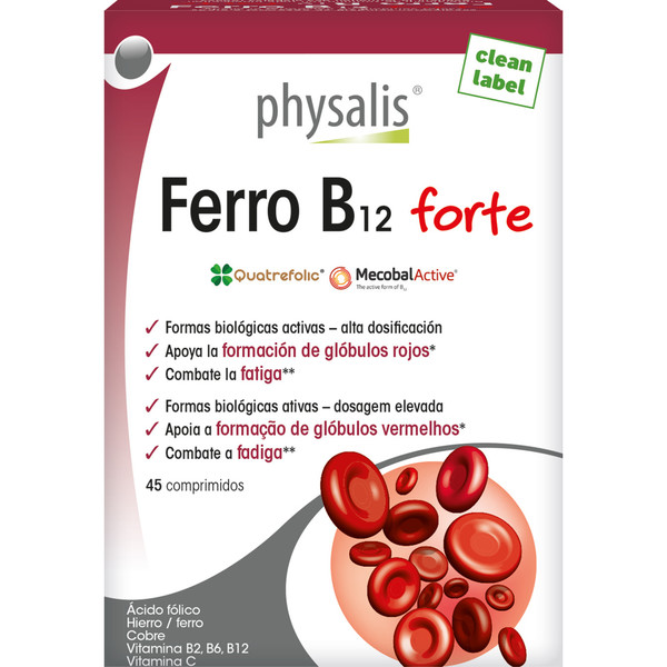 Physalis Ferro B12 Forte 45 Comprimidos