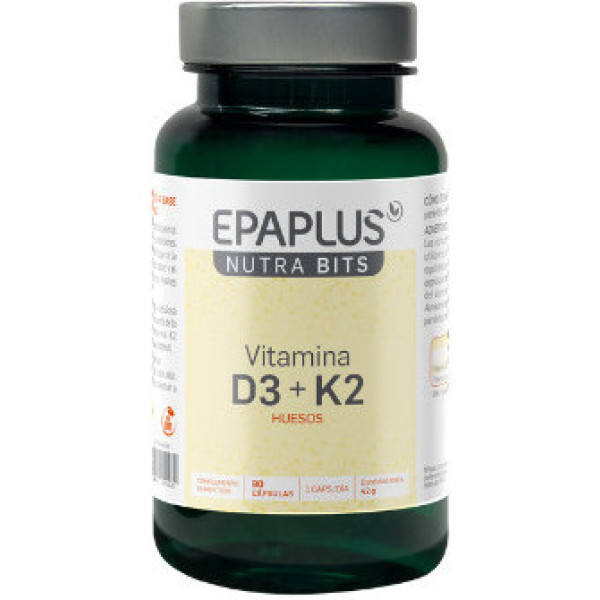 Epaplus Nutrabits Vitamin D3 + Vitamin K2 90 Kapseln