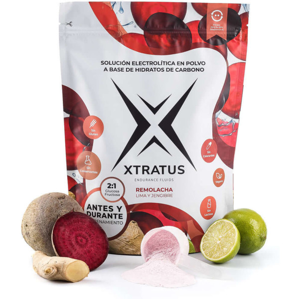Xtratus Endurance Isotonisches Kohlenhydrat- und Elektrolytgetränk mit Nitrat (Rübe) 1 kg