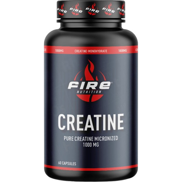 Fire Nutrition Creatina Pura 1000 Mg 60 Cápsulas