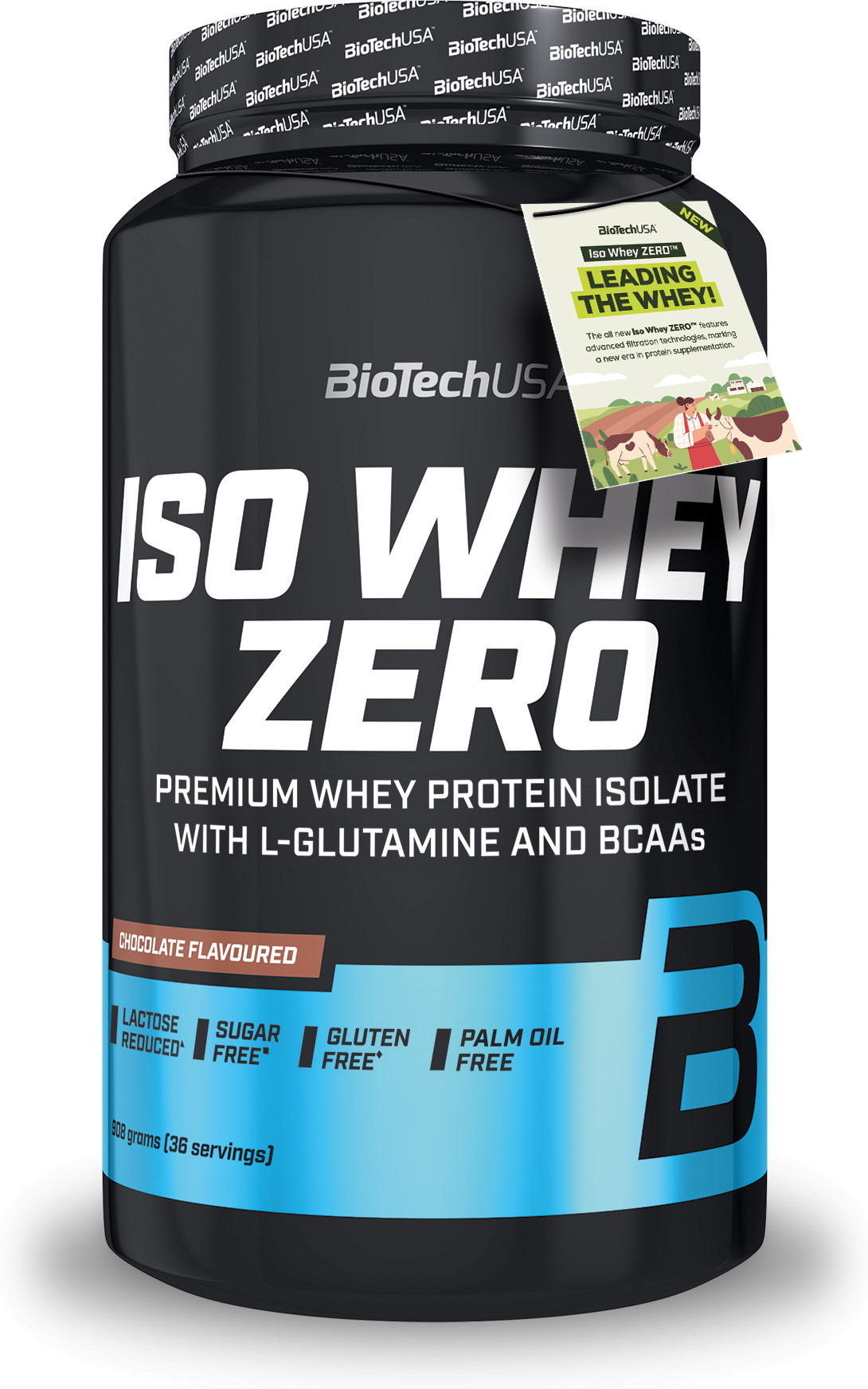 Biotech Usa Iso Whey Zero 908Gr Geschmack Dunkle Schokolade-image