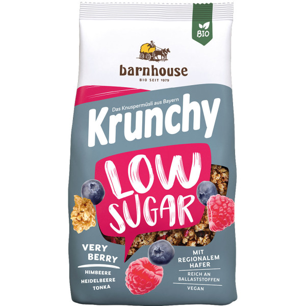 Barnhouse Muesli Krunchy Frambuesa Vegan  500 Gr