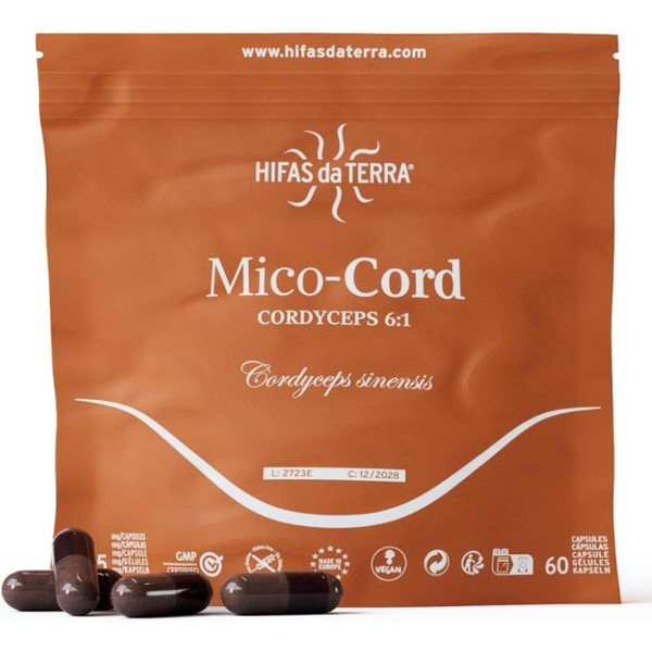 Hyphae Da Terra Mico-cord+vit C Doypack 60 Caps