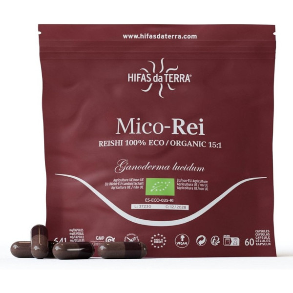 Hifas Da Terra Mico-rei + Vit C Eco Doypack 60 Caps