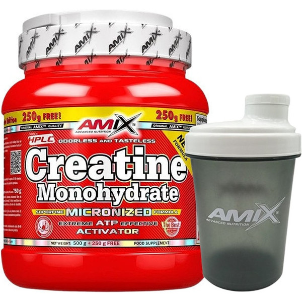 Amix Creatine Monohydraat 500 Gram + 250 Gram + Multi Mega Stack 30 tabletten CADEAUVERPAKKING