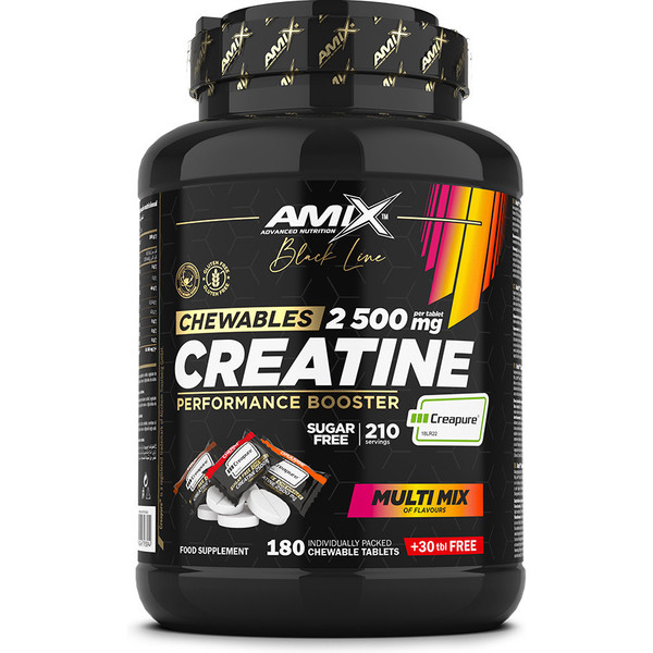 Amix Black Line Creatina Masticable 210 Tabl
